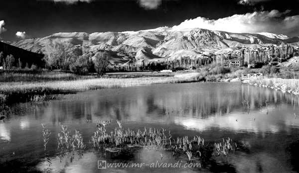 Arjomand village and seasonal lake,دریاچه فصلی روستای ارجمند