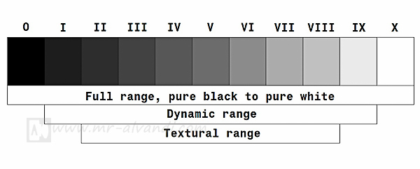 Zone system and dynamic range